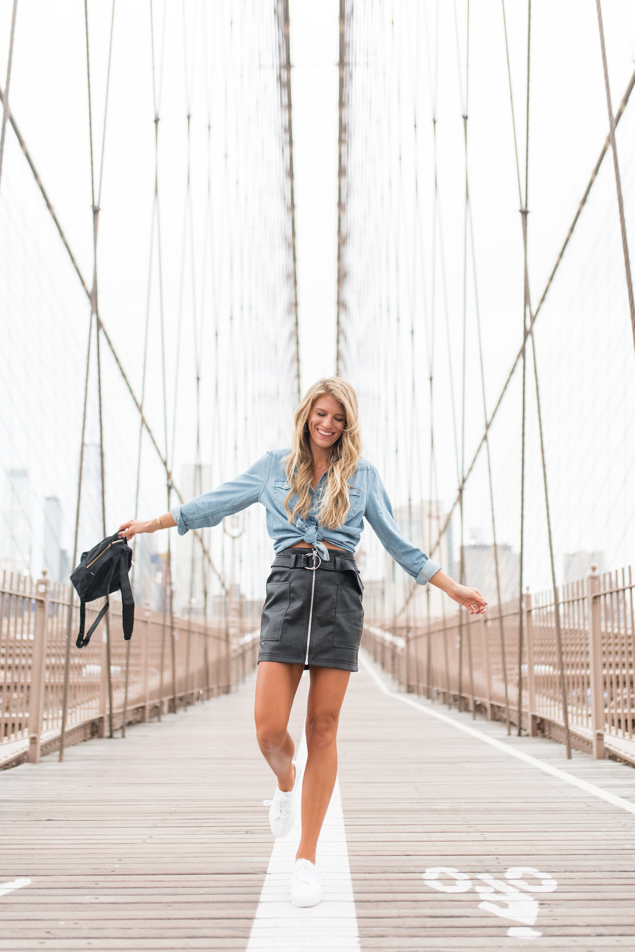 My First NYFW as a lifestyle and fashion blogger Ashley Bell Tallblondebell : Brooklyn Bridge