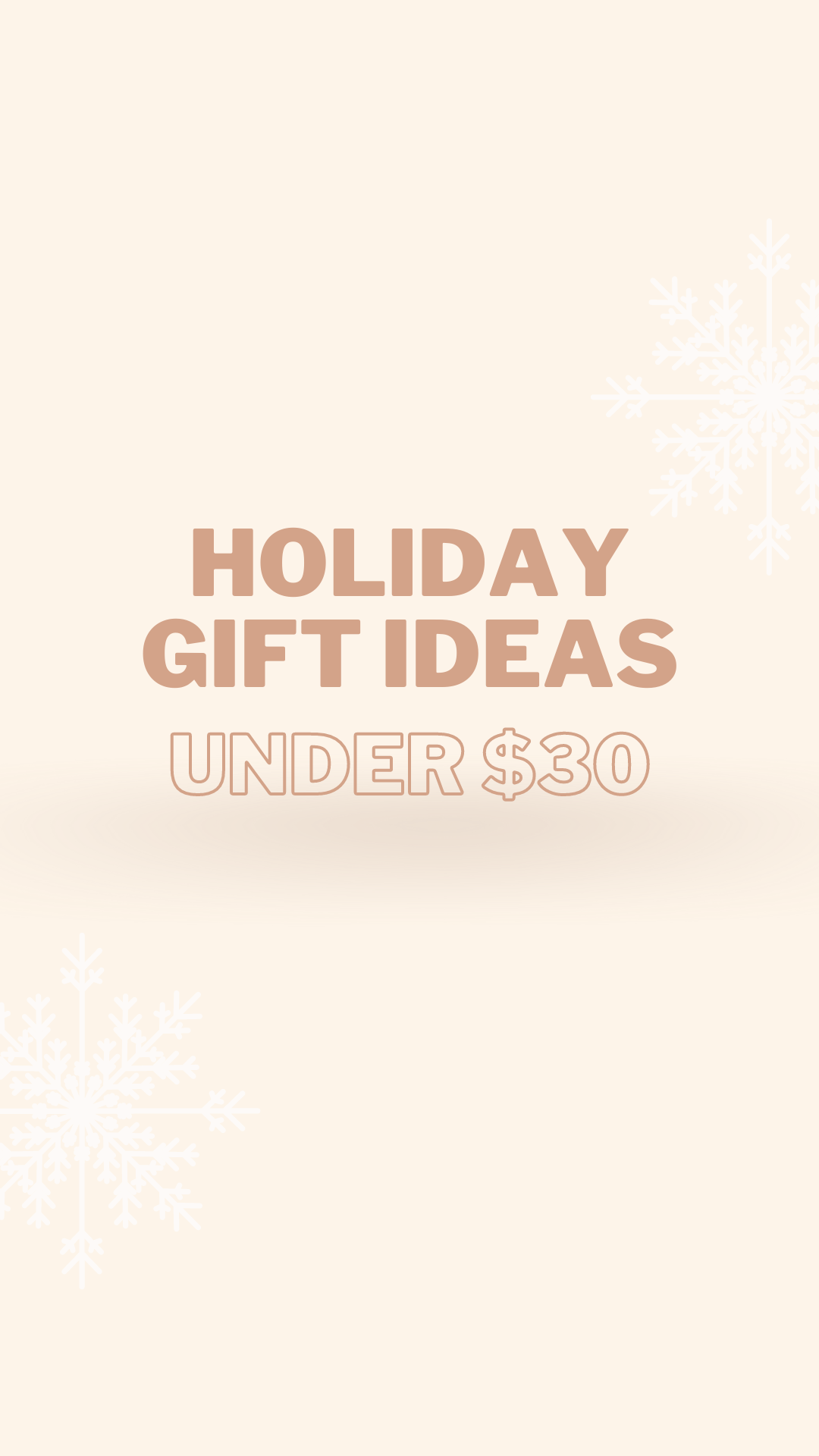 holiday gift ideas under $30