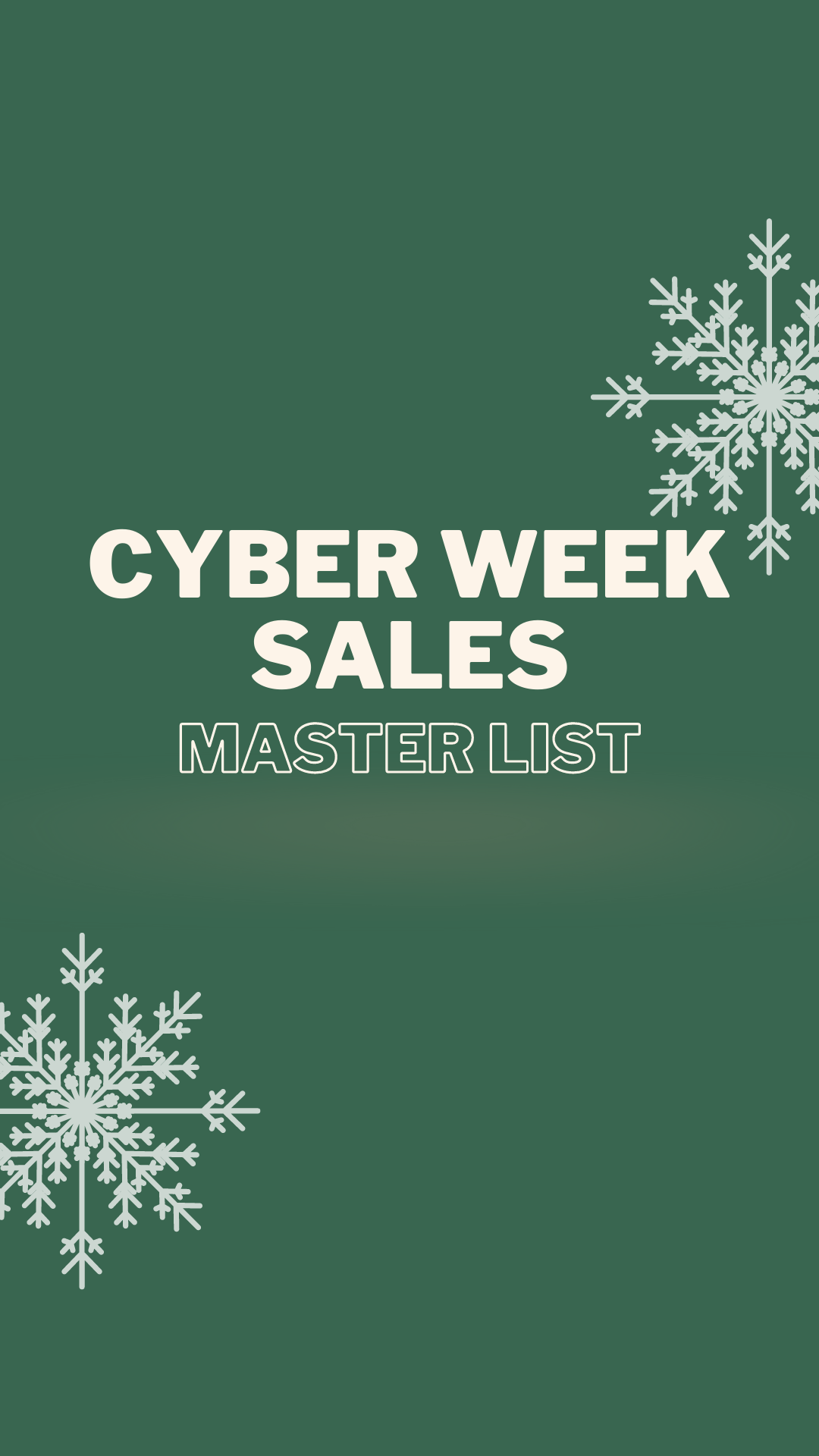 Cyber Week Sales Roundup