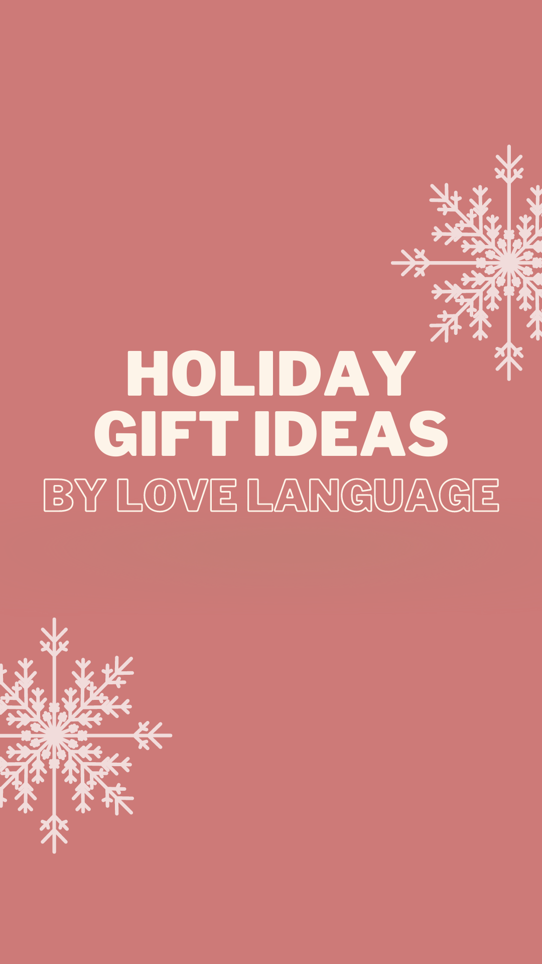 gift guides by love language