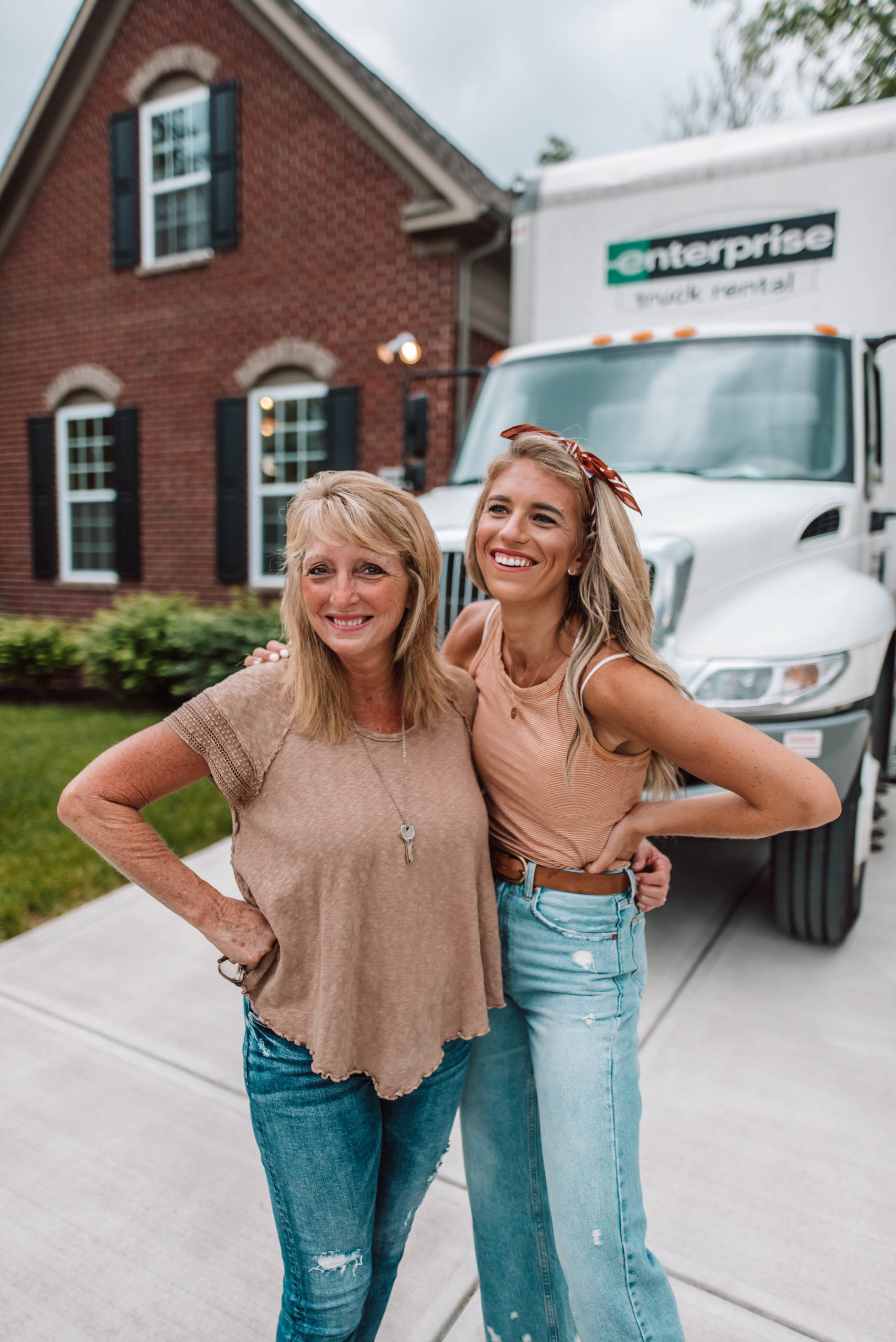 mom and daughter blonde hair