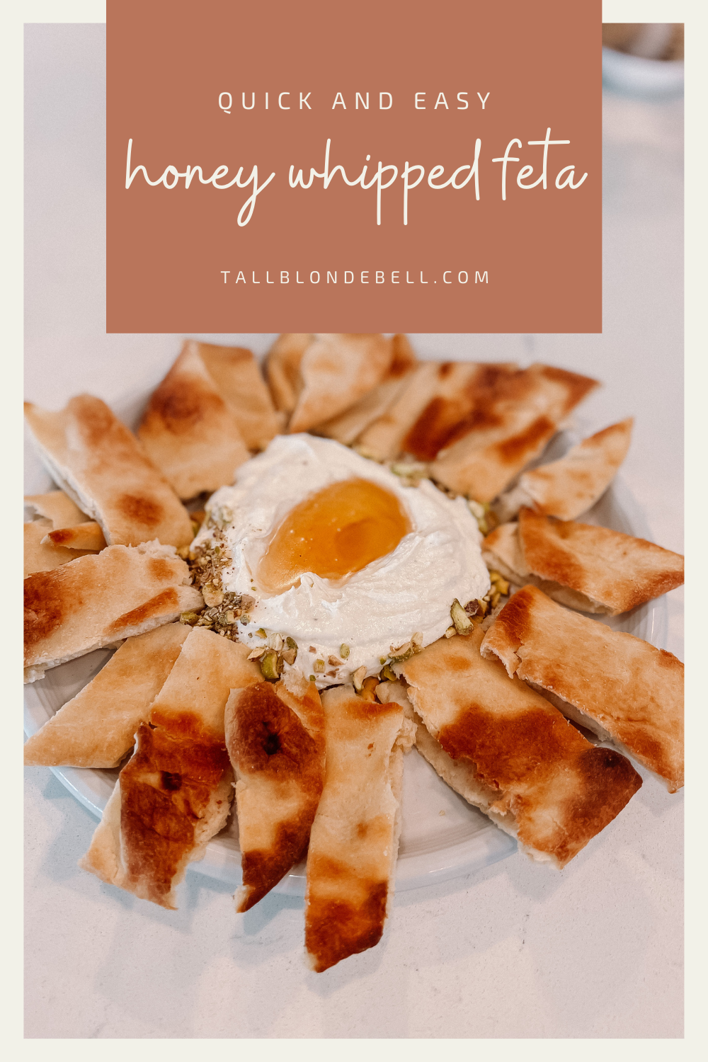 quick and easy honey whipped feta appetizer recipe