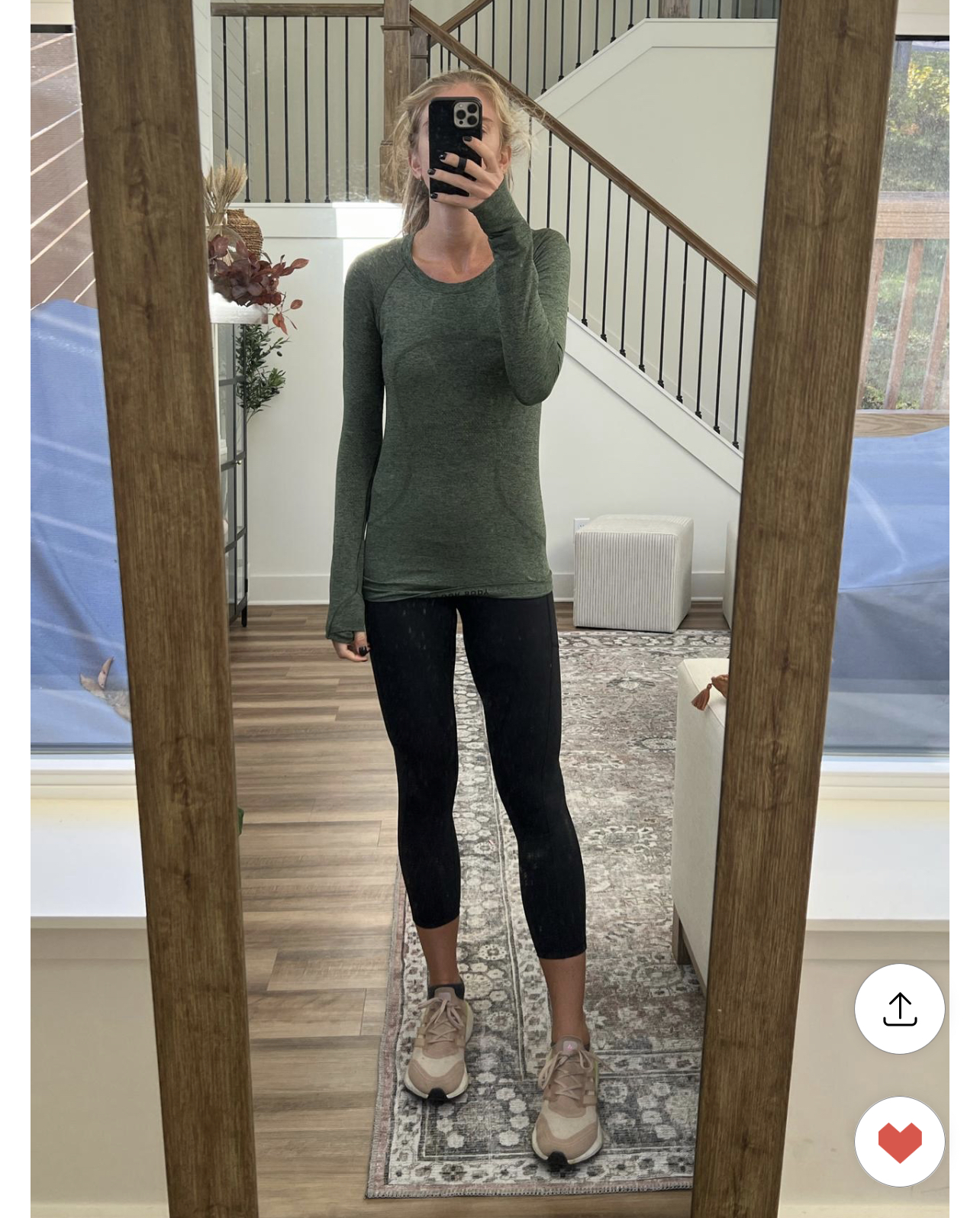 hiking outfit lululemon active long sleeve top with leggings
